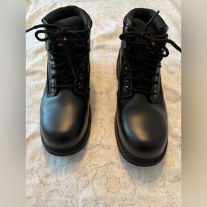 Brahma Men's Black Lace-Up Boots‎